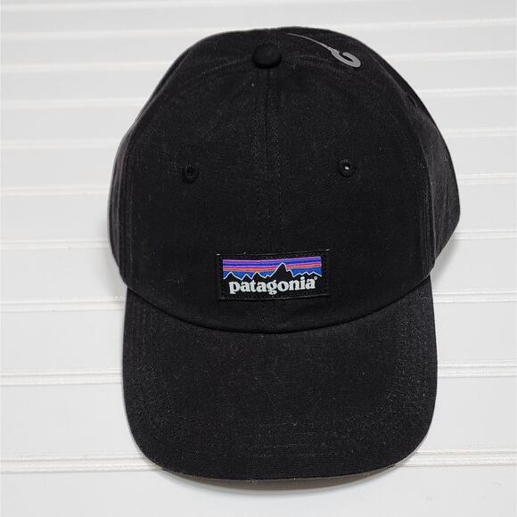 NWT Patagonia P-6 Label Trad Cap Hat Unisex Adult One-Size Black - Picture 2 of 8